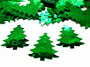 Christmas Tree Confetti, Metallic Green